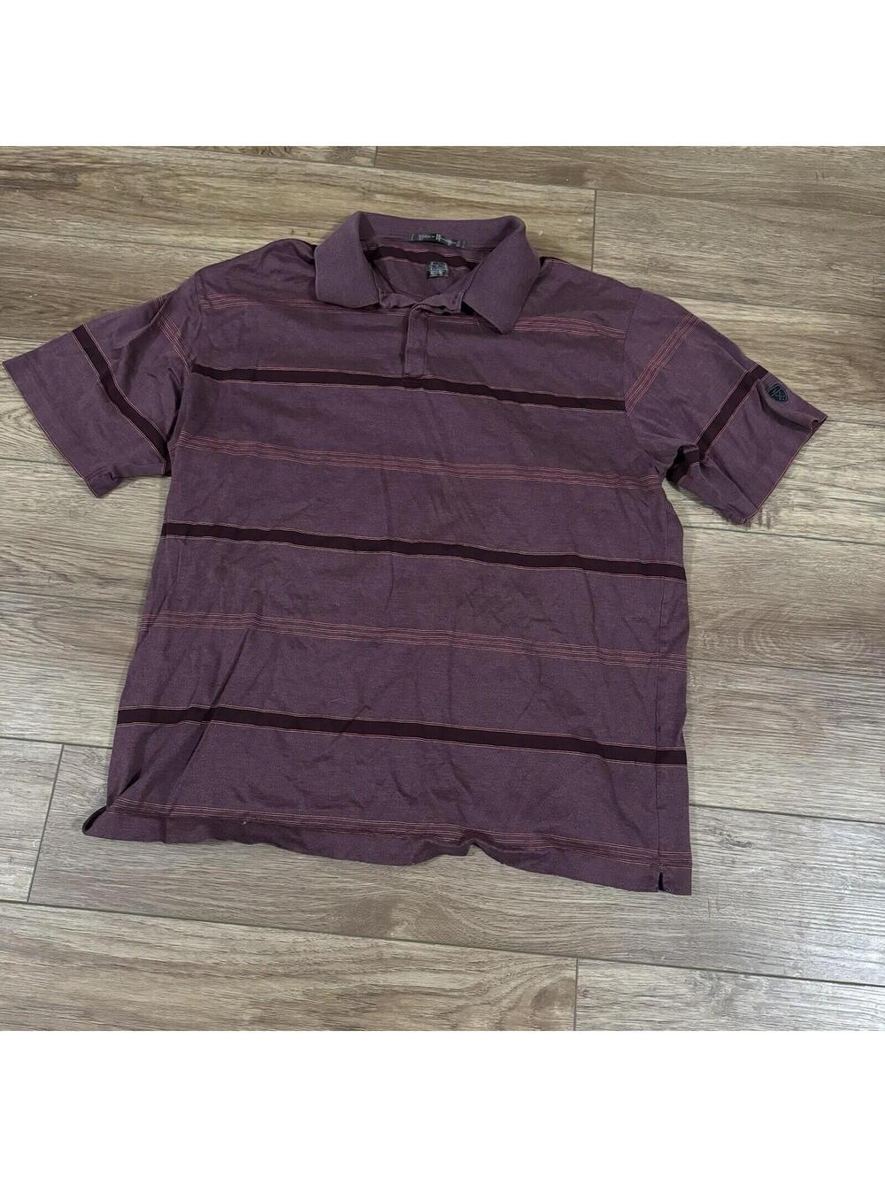 Vintage Y2K Nike Golf Tiger Woods Striped Geometric Polo